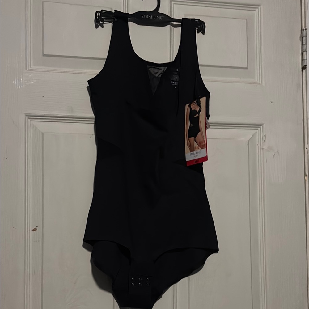Sleek Black Shapewear Bodysuit